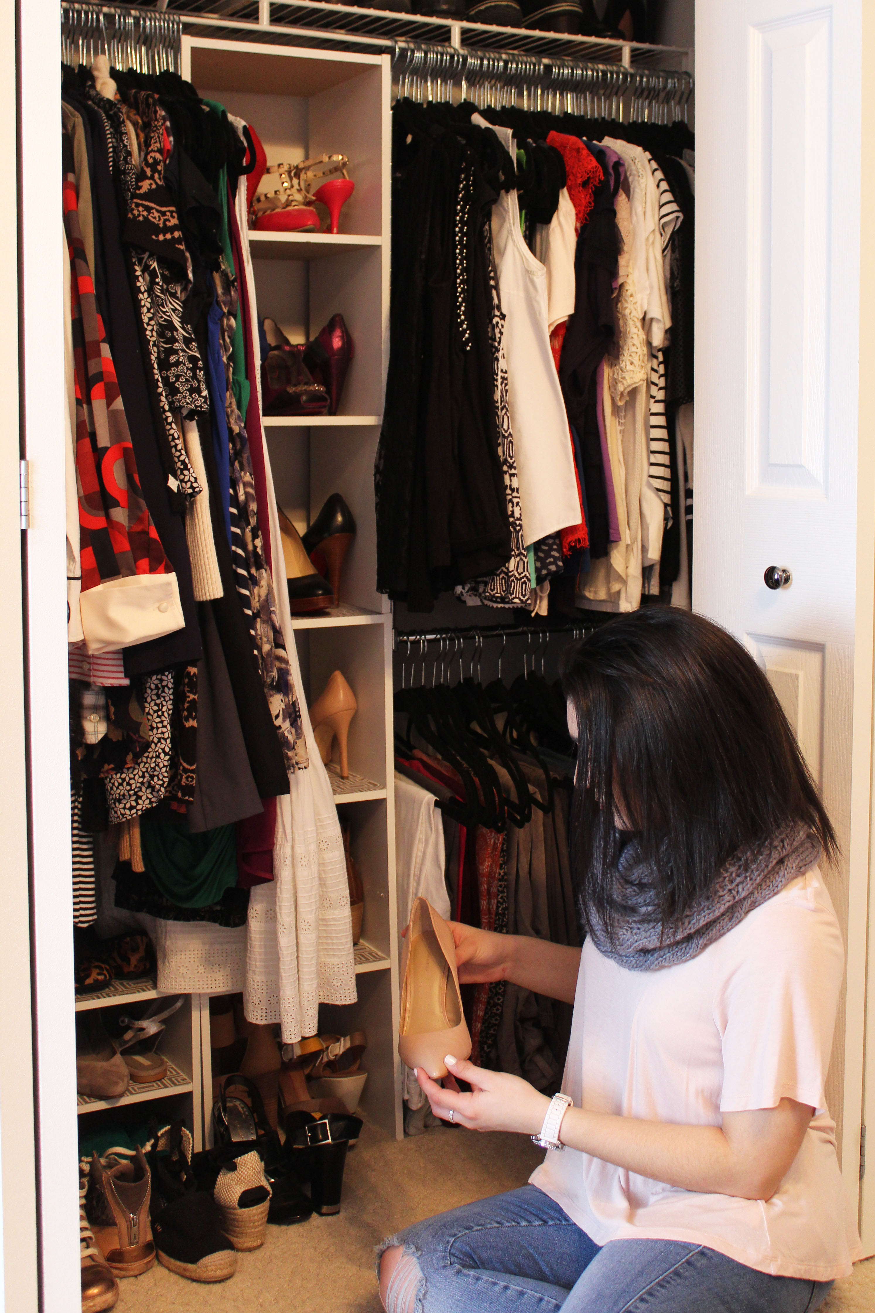 Making a Small Closet Look Posh