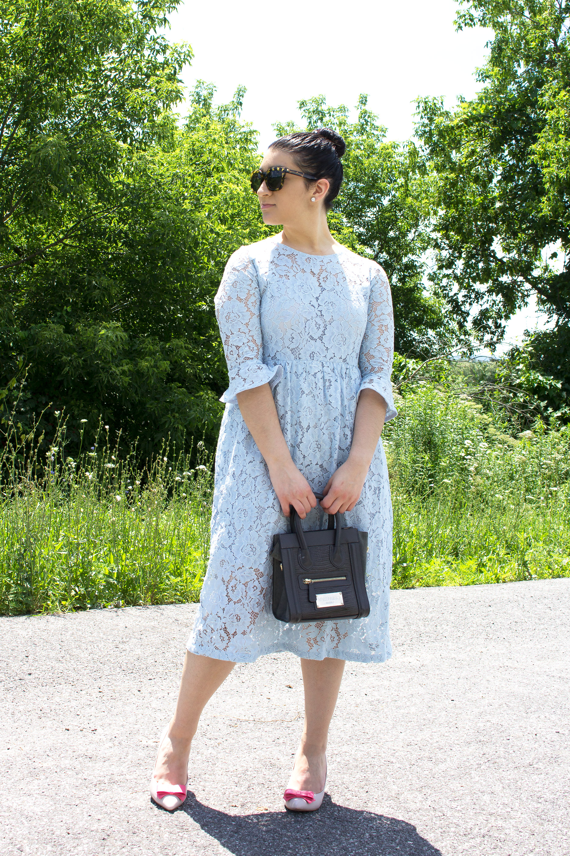Under $35: My Favorite Baby Blue Lace Dress