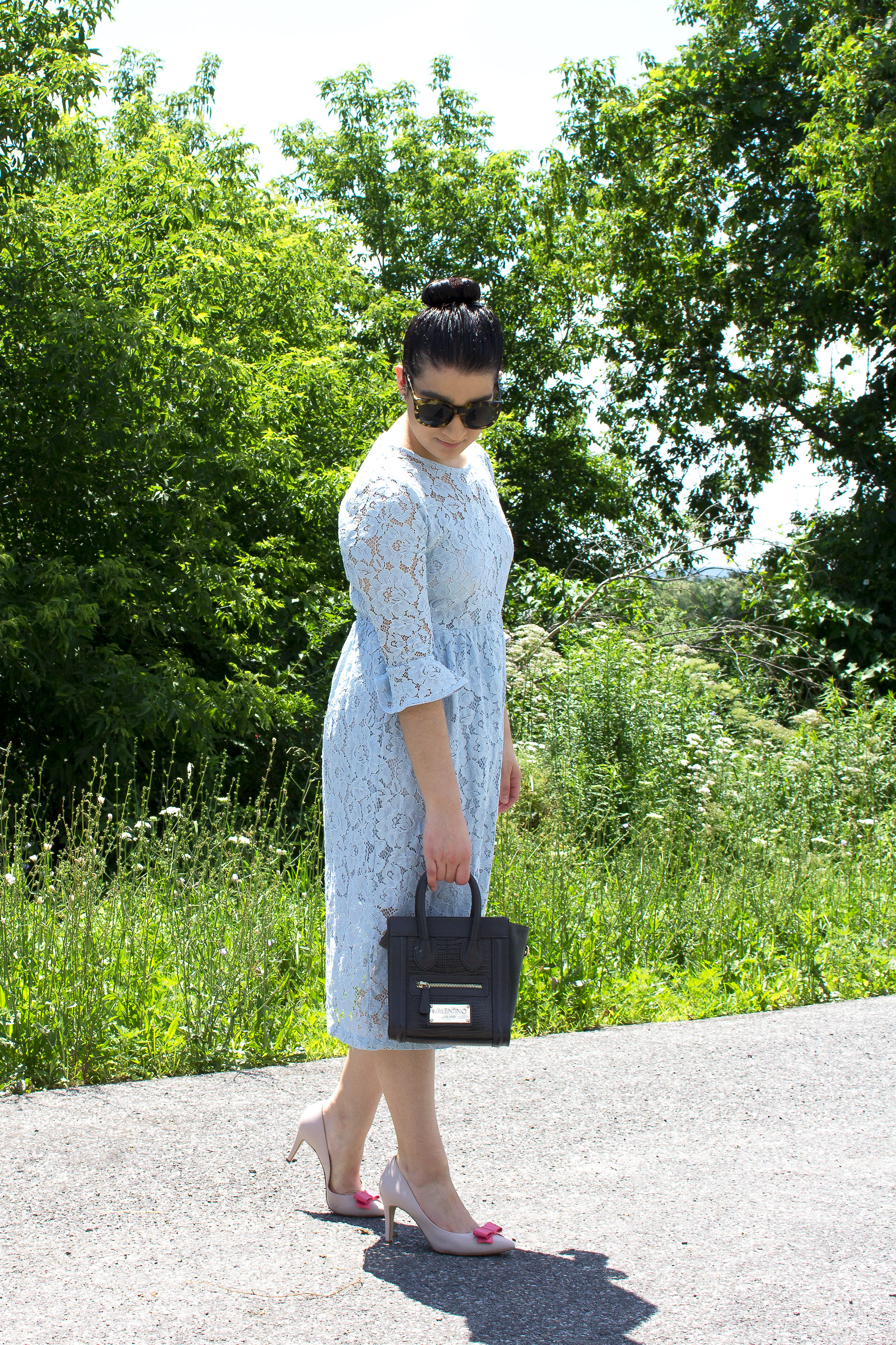 Under $35: My Favorite Baby Blue Lace Dress