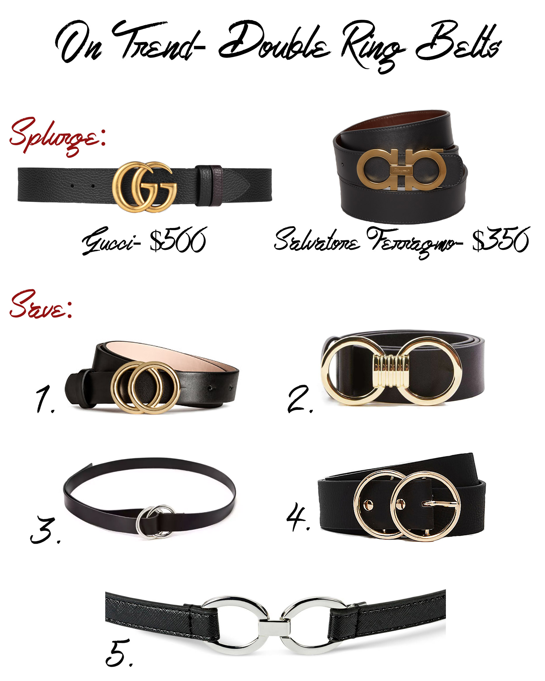 Gucci Double O-Ring Belt