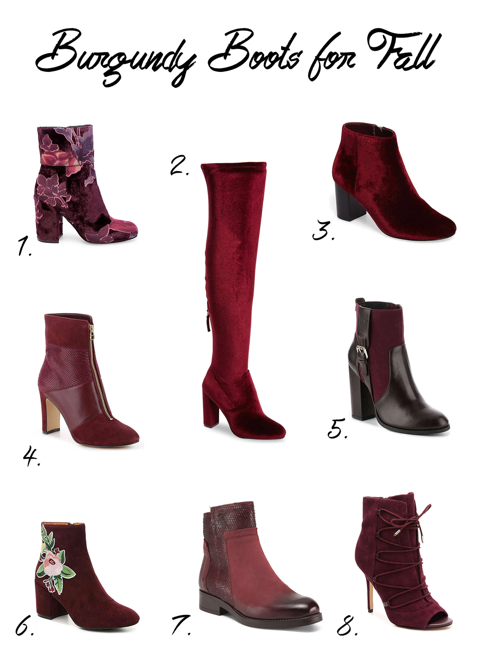 Burgundy Boots for Fall