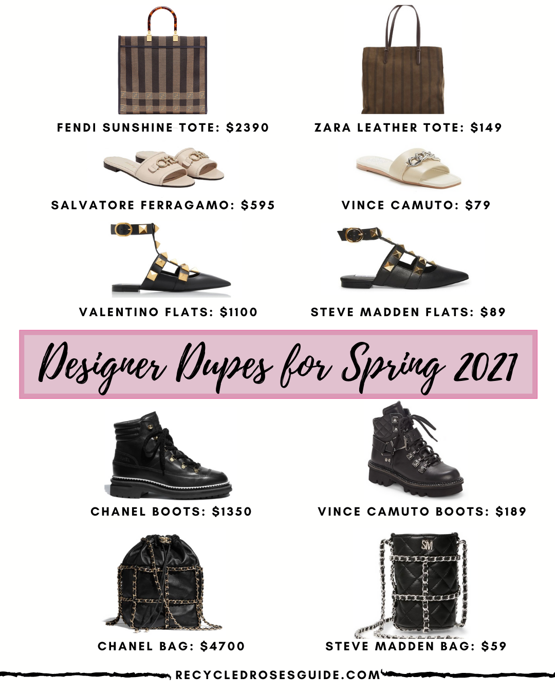 Luxe for Less: Designer Dupes for Spring 2021